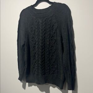 Lucky Brand Gray Cable Knit Sweater size large.